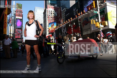 Pembrokeshire round the world runner, Rosie Swales Pope, photographed in New York..copyright©Dan Callister/Writer Pictures/Rosebud2