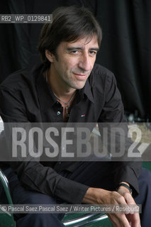 Spanish writer Benjamin Prado, author of Not Only Fire, at the Edinburgh International Book Festival 2005..Copyright©Pascal Saez.Pascal Saez/Writer Pictures/Rosebud2