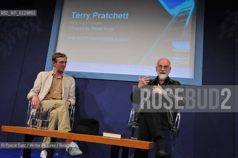 Terry Pratchett at The Edinburgh International Book Festival 2008..Copyright©Pascal Saez/Writer Pictures/Rosebud2