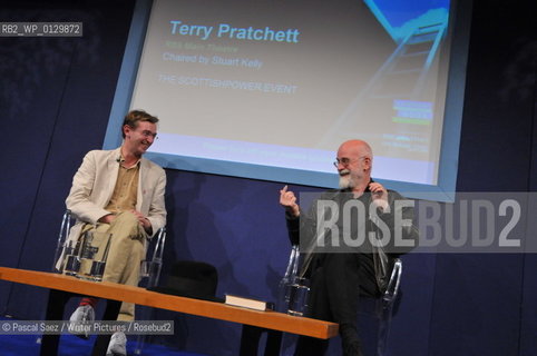 Terry Pratchett at The Edinburgh International Book Festival 2008..Copyright©Pascal Saez/Writer Pictures/Rosebud2