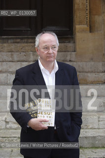 Philip Pullman, writer, in Christchurch College Oxford at The Oxford Literary Festival 2010...copyright©Geraint Lewis/Writer Pictures/Rosebud2