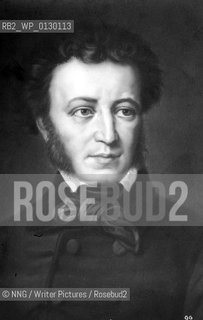 Alexander Sergeivich Pushkin (1799-1837).Russian..Copyright©NNG/Writer Pictures/Rosebud2
