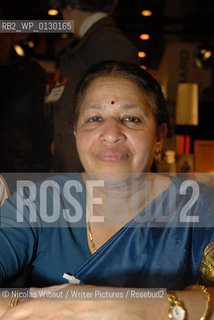 Image ID:  ..Paris Bookfair 2007 .Writer of Mes recettes indiennes .Copyright©Nicolas Wibaut/Writer Pictures/Rosebud2