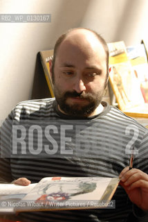 Image ID:  ..Paris Bookfair 2007 .Writer of Raspoutine; Planète divine.Copyright©Nicolas Wibaut/Writer Pictures/Rosebud2