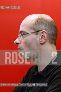 Image ID:  ..Paris Bookfair 2007 .Writer of Le Livre du voyage; LEncyclopédie du savoir relatif et absolu; LEmpire des Anges .Copyright©Nicolas Wibaut/Writer Pictures/Rosebud2