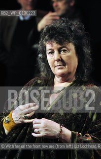 Poets for Haiti event, Queens Hall, Edinburgh, 28/02/2010:.Poet laureate Carol Ann Duffy (centre front) leads the Poets for Haiti event, the last event of the Carry A Poem festival of literature..©With her on the front row are (from left) Liz Lochhead, Ron Butlin, Don Paterson and Jackie Kay...Picture by Colin Hattersley/Writer Pictures/Rosebud2