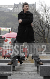 Crime Writer Ian Rankin in Edinburgh in front of Edinburgh Castle..Copyright©Tony Marsh/Writer Pictures/Rosebud2