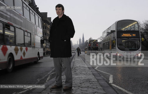 Crime Writer Ian Rankin in Edinburgh on Princes Street..Copyright©Tony Marsh/Writer Pictures/Rosebud2