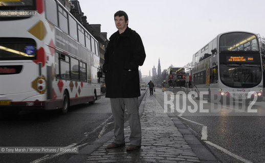 Crime Writer Ian Rankin in Edinburgh on Princes Street..Copyright©Tony Marsh/Writer Pictures/Rosebud2