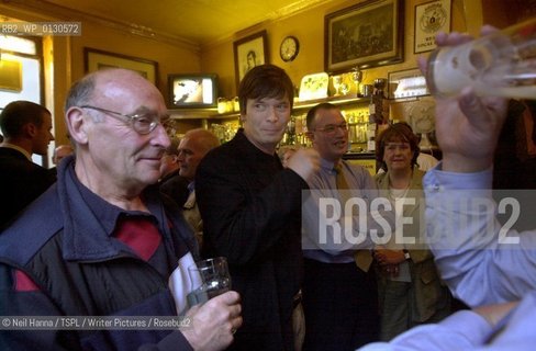 Ian Rankin and Paul Johnston inside the Oxford Bar,Edinburgh..Copyright©Neil Hanna/TSPL/Writer Pictures/Rosebud2
