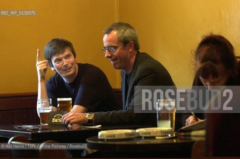 Ian Rankin and Paul Johnston inside the Oxford Bar,Edinburgh..Copyright©Neil Hanna/TSPL/Writer Pictures/Rosebud2