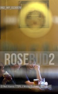 Ian Rankin and Paul Johnston inside the Oxford Bar,Edinburgh..Copyright©Neil Hanna/TSPL/Writer Pictures/Rosebud2