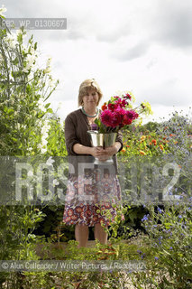 Writer and gardening guru Sarah Raven at Perch Hill Farm, her home and business near Marlborough. ..Copyright©Alun Callender/Writer Pictures/Rosebud2