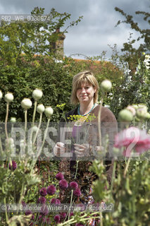 Writer and gardening guru Sarah Raven at Perch Hill Farm, her home and business near Marlborough. ..Copyright©Alun Callender/Writer Pictures/Rosebud2