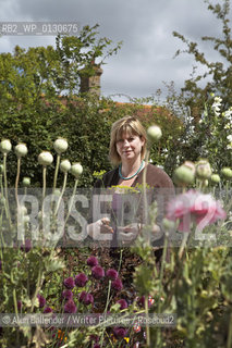 Writer and gardening guru Sarah Raven at Perch Hill Farm, her home and business near Marlborough. ..Copyright©Alun Callender/Writer Pictures/Rosebud2
