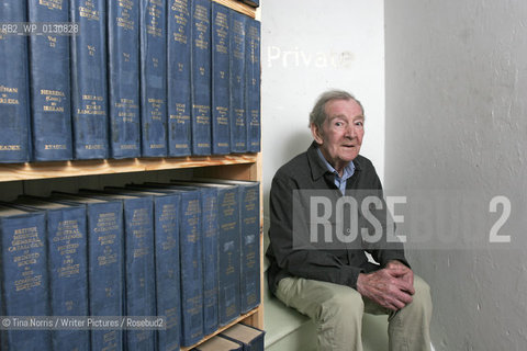 Alastair Reid, poet and author in a bookshop in Wigtown, Dumfries and Galloway..copyright©Tina Norris/Writer Pictures/Rosebud2