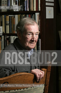 Alastair Reid, poet and author in a bookshop in Wigtown, Dumfries and Galloway..copyright©Tina Norris/Writer Pictures/Rosebud2