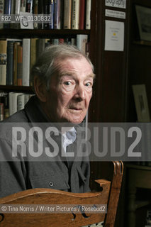 Alastair Reid, poet and author in a bookshop in Wigtown, Dumfries and Galloway..copyright©Tina Norris/Writer Pictures/Rosebud2