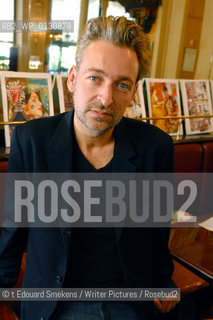 Image ID:  .Eric Reinhardt  Author of -  Cendrillon,  Stock .at Les deux Magots, Paris..©Copyrigh©t Edouard Smekens/Writer Pictures/Rosebud2