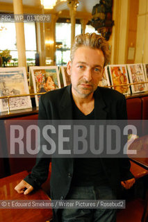 Image ID:  .Eric Reinhardt  Author of -  Cendrillon,  Stock .at Les deux Magots, Paris..©Copyrigh©t Edouard Smekens/Writer Pictures/Rosebud2