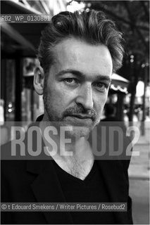 Image ID:  .Eric Reinhardt  Author of -  Cendrillon,  Stock .at Les deux Magots, Paris..©Copyrigh©t Edouard Smekens/Writer Pictures/Rosebud2