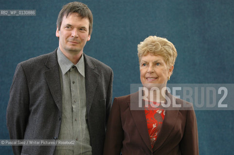 British crime writers Ian Rankin and Ruth Rendell at the Edinburgh International Book Festival 2007. ..Copyright©Pascal Saez/Writer Pictures/Rosebud2