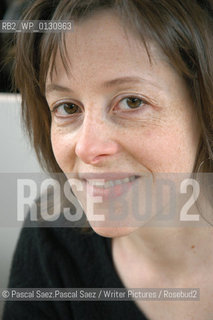 Writer Noelle Revaz at the Salon du Livre (Book Fair) in Paris, March 2006..Copyright©Pascal Saez.Pascal Saez/Writer Pictures/Rosebud2