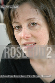 Writer Noelle Revaz at the Salon du Livre (Book Fair) in Paris, March 2006..Copyright©Pascal Saez.Pascal Saez/Writer Pictures/Rosebud2