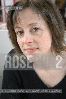 Writer Noelle Revaz at the Salon du Livre (Book Fair) in Paris, March 2006..Copyright©Pascal Saez.Pascal Saez/Writer Pictures/Rosebud2