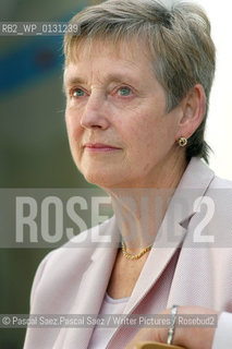 Brtish writer Stella Rimington, former Director-General of MI5 and author of the novel At Risk, at the Edinburgh International Book Festival 2004...Copyright©Pascal Saez.Pascal Saez/Writer Pictures/Rosebud2