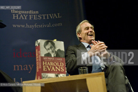 Harold Evans in conversation.event   with historian Andrew Roberts . A Guardian Hay Festival event .  7 October at  Criterion Theatre, London..copyright©Nick Cunard/Writer Pictures/Rosebud2
