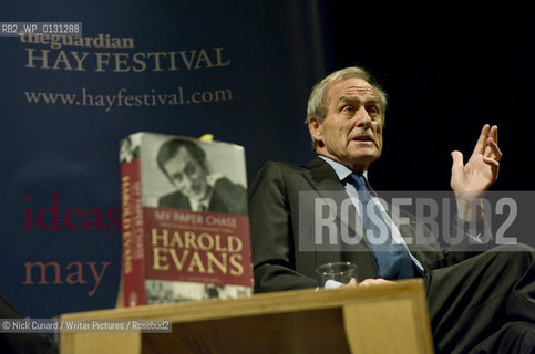 Harold Evans in conversation.event   with historian Andrew Roberts . A Guardian Hay Festival event .  7 October at  Criterion Theatre, London..copyright©Nick Cunard/Writer Pictures/Rosebud2