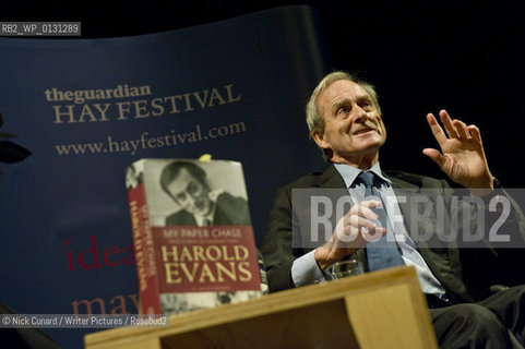 Harold Evans in conversation.event   with historian Andrew Roberts . A Guardian Hay Festival event .  7 October at  Criterion Theatre, London..copyright©Nick Cunard/Writer Pictures/Rosebud2