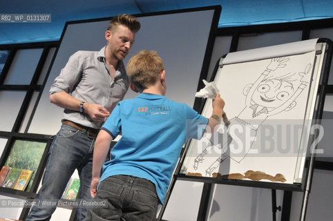 David Roberts, author of Dirty Bertie, at the Edinburgh International Book Festival....copyright©Pascal Saez/Writer Pictures/Rosebud2
