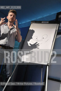 David Roberts, author of Dirty Bertie, at the Edinburgh International Book Festival....copyright©Pascal Saez/Writer Pictures/Rosebud2