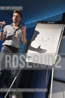 David Roberts, author of Dirty Bertie, at the Edinburgh International Book Festival....copyright©Pascal Saez/Writer Pictures/Rosebud2