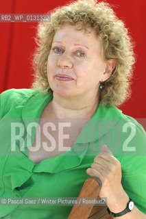 Writer Michele Roberts at the Edinburgh International Book Festival...Copyright©Pascal Saez/Writer Pictures/Rosebud2