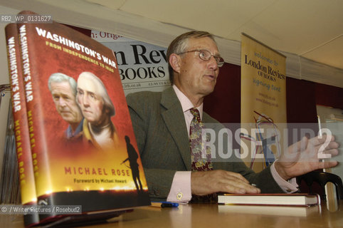 General Sir Michael Rose signs books at Edinburgh International Book Festival, 20/08/07..©/Writer Pictures/Rosebud2