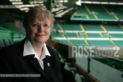 Marie Rowan pictured at Celtic Park Football Stadium in Glasgow. Marie has just written a book on turn of the centuary Celtic footballer Dan Doyle..16th March 2007..Copyright©Ian MacNicol/Writer Pictures/Rosebud2