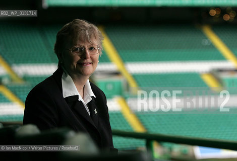 Marie Rowan pictured at Celtic Park Football Stadium in Glasgow. Marie has just written a book on turn of the centuary Celtic footballer Dan Doyle..16th March 2007..Copyright©Ian MacNicol/Writer Pictures/Rosebud2