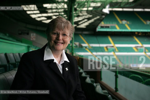 Marie Rowan pictured at Celtic Park Football Stadium in Glasgow. Marie has just written a book on turn of the centuary Celtic footballer Dan Doyle..16th March 2007..Copyright©Ian MacNicol/Writer Pictures/Rosebud2