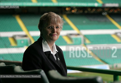 Marie Rowan pictured at Celtic Park Football Stadium in Glasgow. Marie has just written a book on turn of the centuary Celtic footballer Dan Doyle..16th March 2007..Copyright©Ian MacNicol/Writer Pictures/Rosebud2