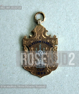 Dan Doyle Medal 1895.Marie Rowan pictured at Celtic Park Football Stadium in Glasgow. Marie has just written a book on turn of the centuary Celtic footballer Dan Doyle..16th March 2007..Copyright©Ian MacNicol/Writer Pictures/Rosebud2