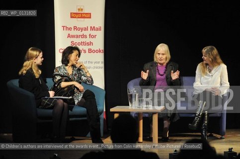 Royal Mail Scottish Childrens Book Awards, Edinburgh, 24/11/09:..©Children’s authors are interviewed at the awards event...Picture from Colin Hattersley/Writer Pictures/Rosebud2