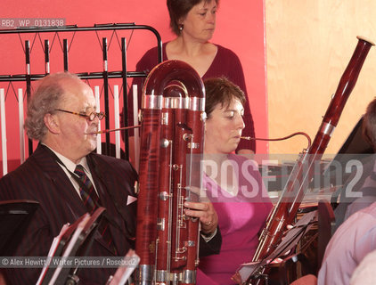 The Really Terrible Orchestra exists to encourage those who have been prevented from playing music, either through lack of talent or some other factor, to play music in the company of similarly afflicted players..Co-founded by Alexander McCall Smith, his wife Elizabeth and Peter Stevenson it is a refuge for misfit musicians of all varieties...Conducted by Richard Neville-Towle..Copyright©Alex Hewitt/Writer Pictures/Rosebud2