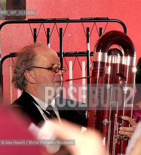 The Really Terrible Orchestra exists to encourage those who have been prevented from playing music, either through lack of talent or some other factor, to play music in the company of similarly afflicted players..Co-founded by Alexander McCall Smith, his wife Elizabeth and Peter Stevenson it is a refuge for misfit musicians of all varieties...Conducted by Richard Neville-Towle..Copyright©Alex Hewitt/Writer Pictures/Rosebud2