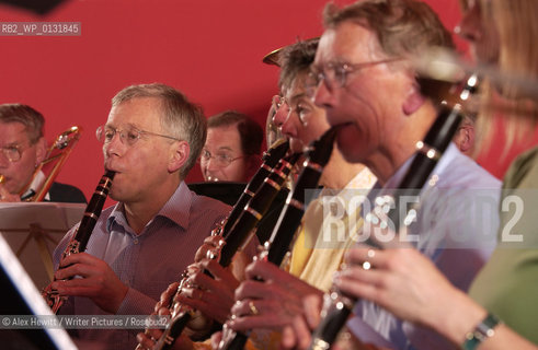 The Really Terrible Orchestra exists to encourage those who have been prevented from playing music, either through lack of talent or some other factor, to play music in the company of similarly afflicted players..Co-founded by Alexander McCall Smith, his wife Elizabeth and Peter Stevenson it is a refuge for misfit musicians of all varieties...Conducted by Richard Neville-Towle..Copyright©Alex Hewitt/Writer Pictures/Rosebud2