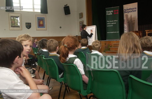 Natalie Russell hosts a session with school children.Events at the Borders Book Festival 2007, held in Melrose in the Scottish Borders...Copyright©Alex Hewitt/Writer Pictures/Rosebud2