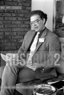 Alan Ryan, American writer, at the 1984 Birmingham Fantasy convention, Birmingham, UK, 04/10/1984..©.Gilbert Gallerne/Writer Pictures/Rosebud2