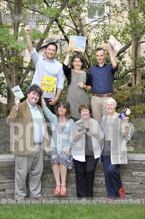 FREE PICTURE FOR PRESS PUBLICITY USE IN CONJUNCTION WITH THE AWARDS.Royal Mail Scottish Childrens Book Awards Photocall, Edinburgh, 09/09/2010:.Children’s authors nominated for the Royal Mail Awards after a ceremony announcing the shortlist for the 2010 Royal Mail Award for Scottish Children’s Books at Edinburghs Scottish Book Trust.  .They are (top row from left): Barry Hutchison, Debi Gliori (correct) and Simon Puttock (correct), with (lower row from left): John Fardell, Julia Donaldson, Cathy MacPhail and Elizabeth Laird..©The Royal Mail Awards are managed by the Scottish Book Trust and voted for by Scottish Children themselves. The winners will be announced in February 2011 at Glasgows Tramway Theatre. .Picture from Colin Hattersley/Writer Pictures/Rosebud2